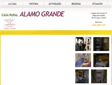 Tablet Screenshot of casaruralalamogrande.com